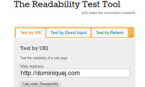 Readability Test Tool