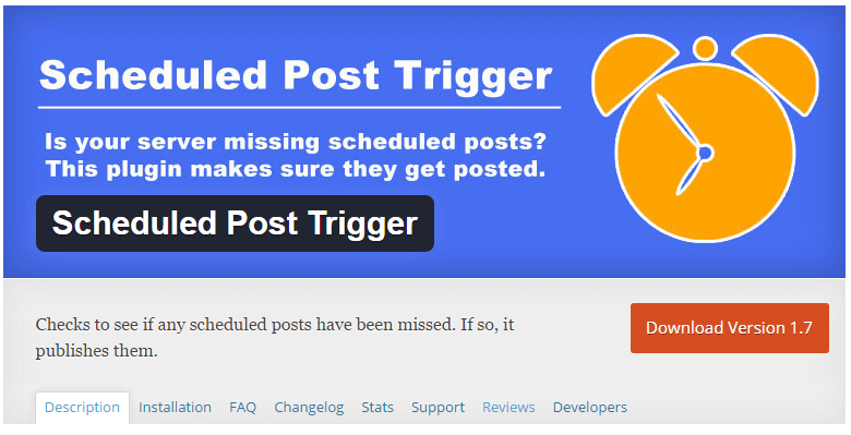 scheduled post trigger wordpress plugin